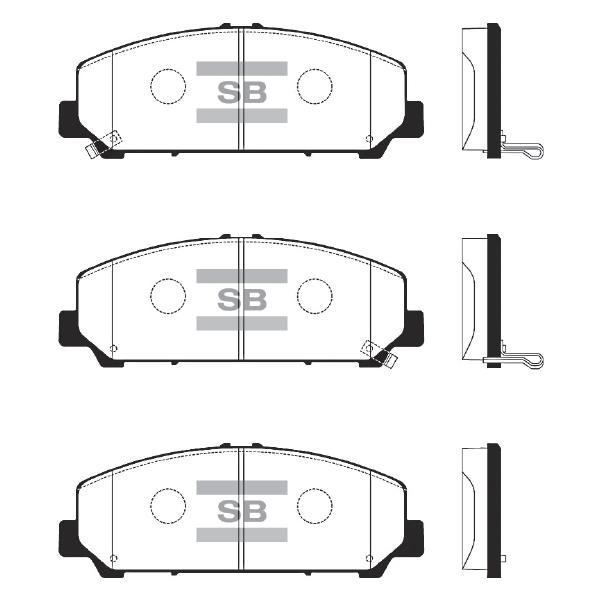 Sangsin SP1448 Front disc brake pads, set SP1448