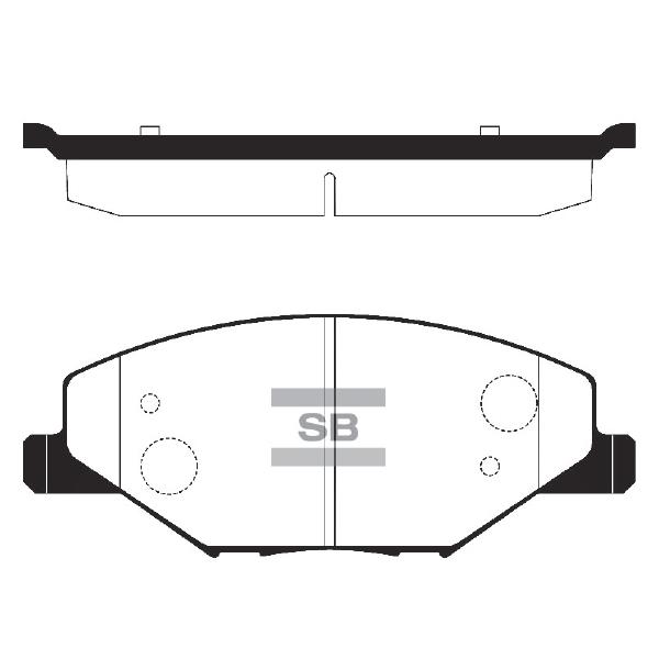 Sangsin SP1595 Front disc brake pads, set SP1595