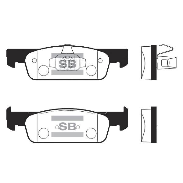 Sangsin SP1787 Front disc brake pads, set SP1787