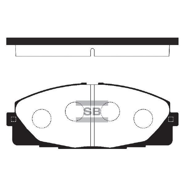 Sangsin SP1376 Front disc brake pads, set SP1376