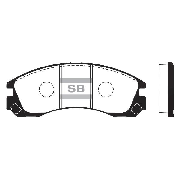 Sangsin SP1523 Front disc brake pads, set SP1523