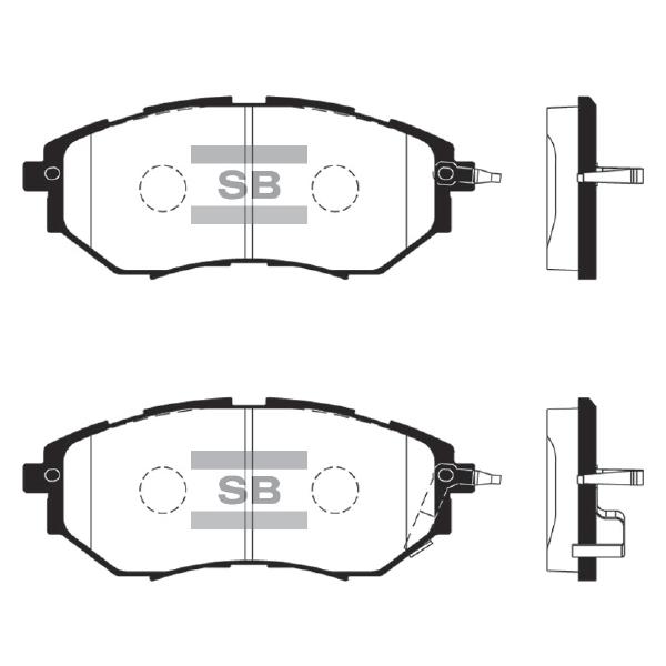 Sangsin SP1534 Front disc brake pads, set SP1534