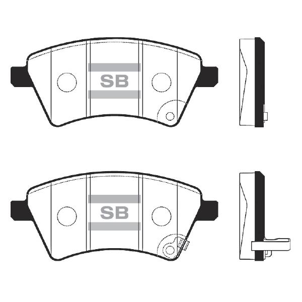 Sangsin SP1751 Front disc brake pads, set SP1751