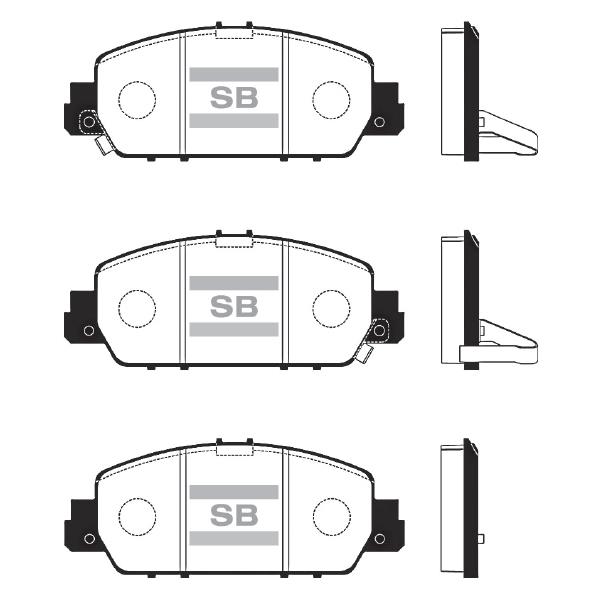 Sangsin SP1779 Front disc brake pads, set SP1779