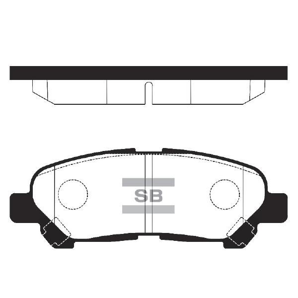 Sangsin SP2136 Rear disc brake pads, set SP2136