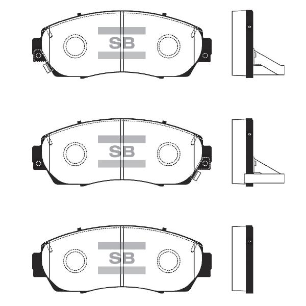 Sangsin SP2115 Front disc brake pads, set SP2115
