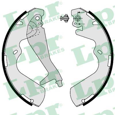 Brake shoe set LPR 08240