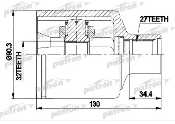 Patron PCV9535 CV joint PCV9535