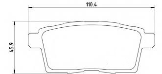Mazda L2Y6-26-48Z Brake Pad Set, disc brake L2Y62648Z
