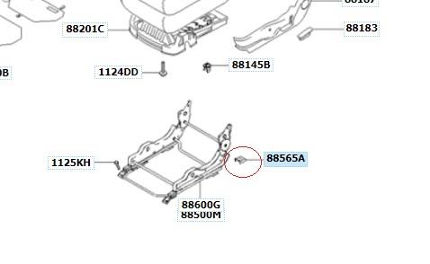 Hyundai/Kia 88565 2C000LK Seat cushion 885652C000LK