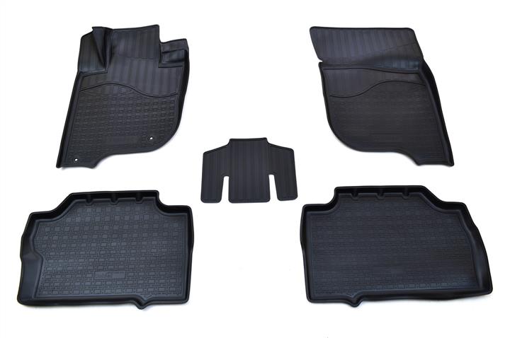 NorPlast NPA11-C59-703 Interior mats NorPlast rubber black for Mitsubishi Pajero sport (2016-), 4 pc. NPA11C59703