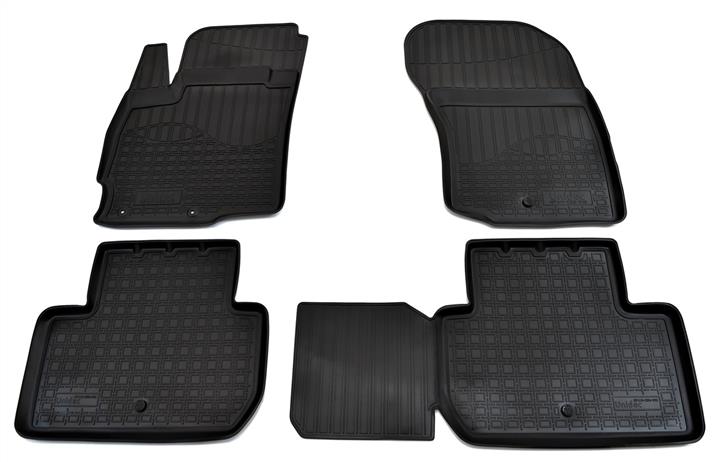 NorPlast NPA11-C59-510 Interior mats NorPlast rubber black for Mitsubishi Outlander (2013-), 4 pc. NPA11C59510