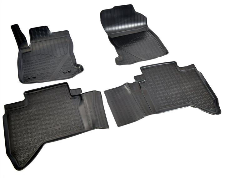 NorPlast NPA11-C88-360 Interior mats NorPlast rubber black for Toyota Hilux (2015-), 4 pc. NPA11C88360