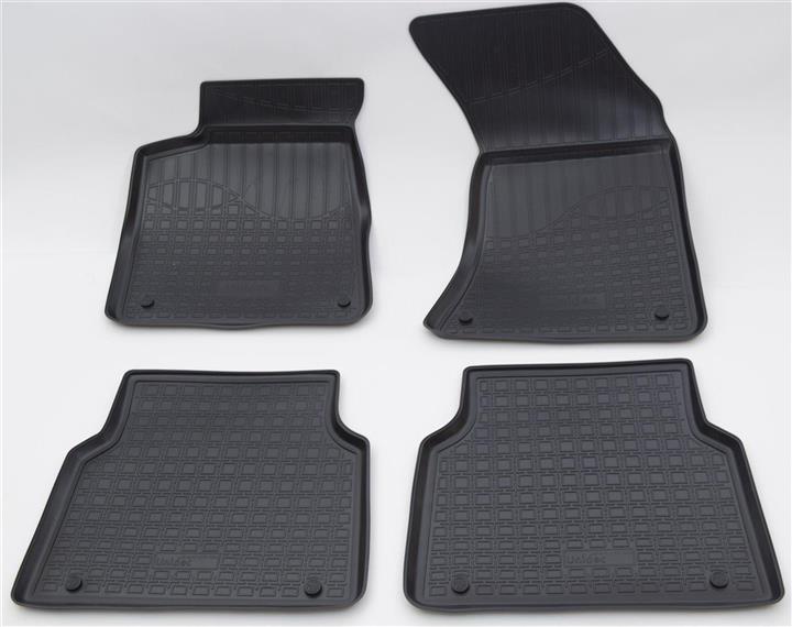 NorPlast NPA00-C05-500 Interior mats NorPlast rubber black for Audi A8l (2010-), 4 pc. NPA00C05500