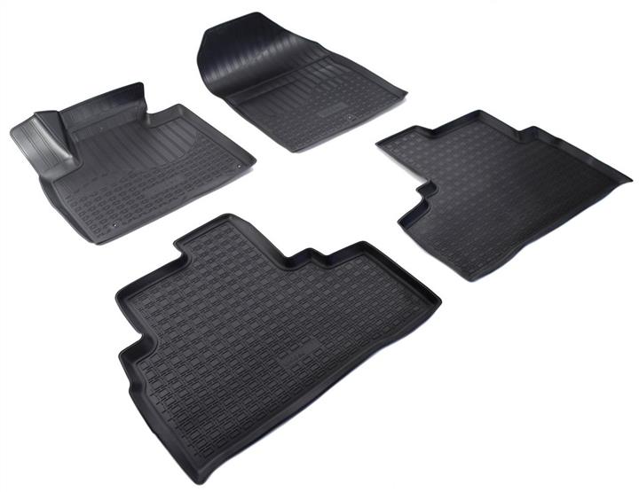 NorPlast NPA10-C43-652 Interior mats NorPlast rubber black for KIA Sorento (2015-), 4 pc. NPA10C43652