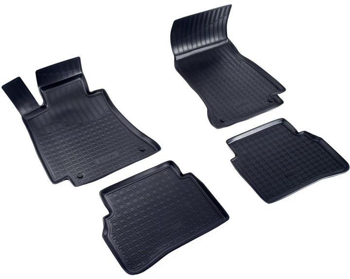 NorPlast NPA10-C56-192 Interior mats NorPlast rubber black for Mercedes C-class (2014-), 4 pc. NPA10C56192