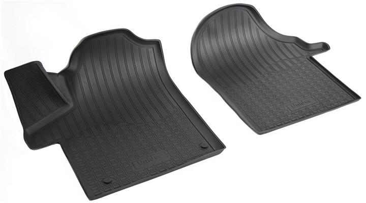 NorPlast NPA10-C56-760 Interior mats NorPlast rubber black for Mercedes V-class (2015-), 4 pc. NPA10C56760