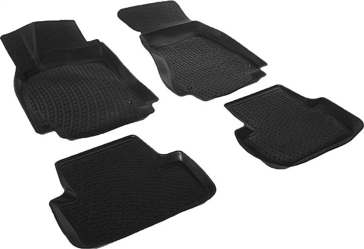 L.LOCKER 200030601 Interior mats L.LOCKER rubber black for Audi A4 (2008-2015), 4 pc. 200030601