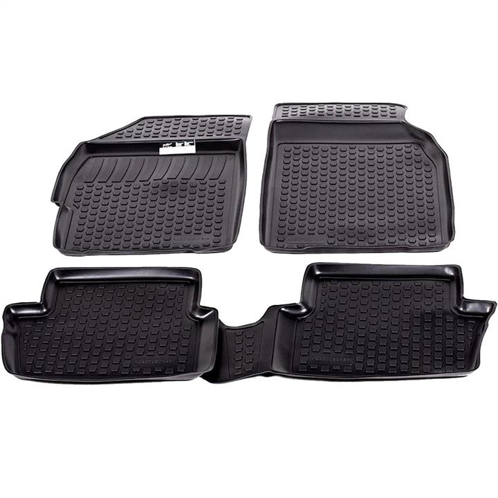 L.LOCKER 207050101 Interior mats L.LOCKER rubber black for Chevrolet Spark (2009-2015), 4 pc. 207050101