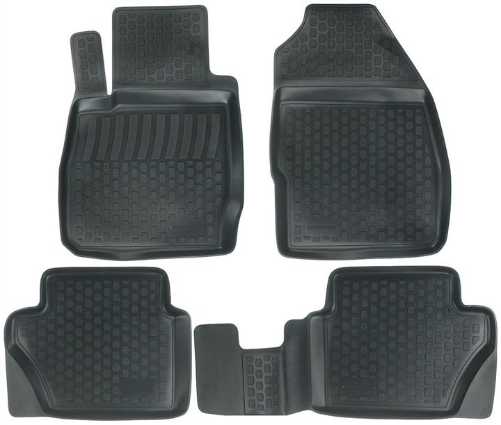 L.LOCKER 202040201 Interior mats L.LOCKER rubber black for Ford Fiesta (2008-2017), 4 pc. 202040201