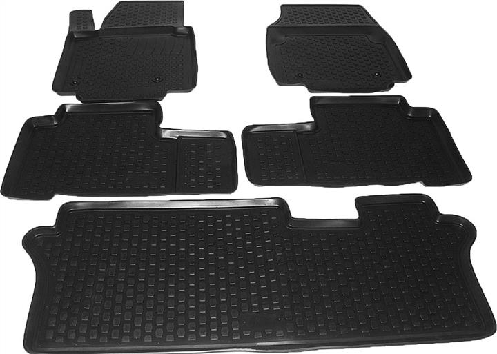 L.LOCKER 213040101 Interior mats L.LOCKER rubber black for Honda Pilot (2009-2015), 4 pc. 213040101