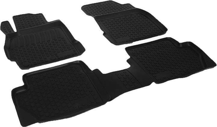 L.LOCKER 210010101 Interior mats L.LOCKER rubber black for Mazda 2 (2007-2014), 4 pc. 210010101
