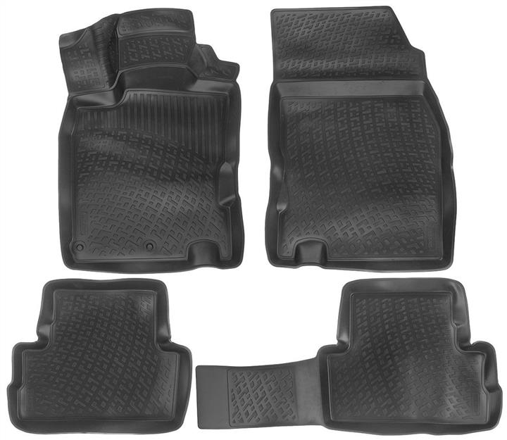 L.LOCKER 205050301 Interior mats L.LOCKER rubber black for Nissan Qashqai (2014-), 4 pc. 205050301