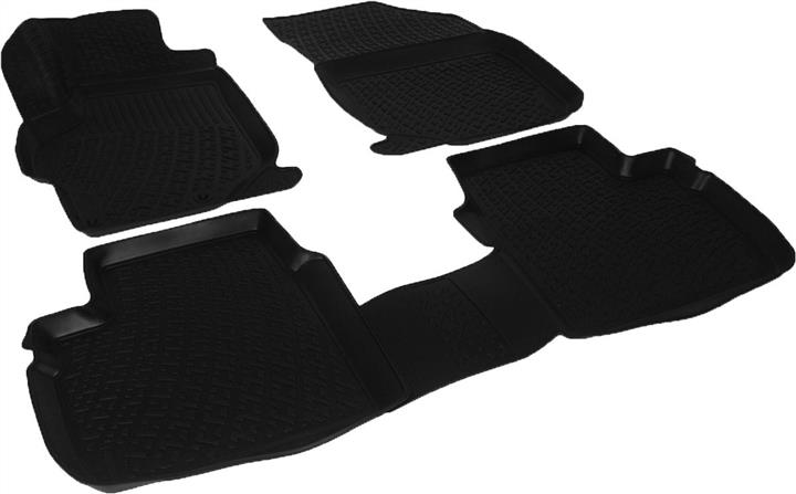 L.LOCKER 220140101 Interior mats L.LOCKER rubber black for Peugeot 301 (2012-), 4 pc. 220140101