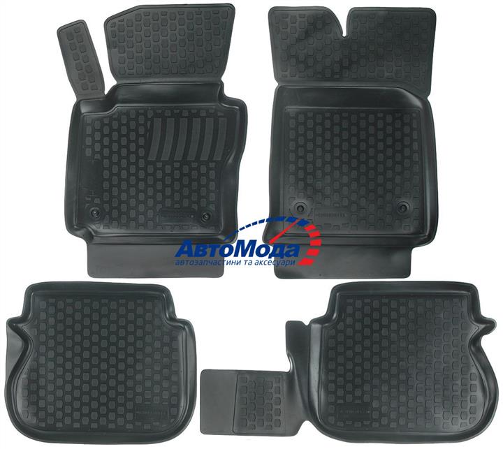 L.LOCKER 201030101 Interior mats L.LOCKER rubber black for Volkswagen Caddy (2004-2015), 4 pc. 201030101