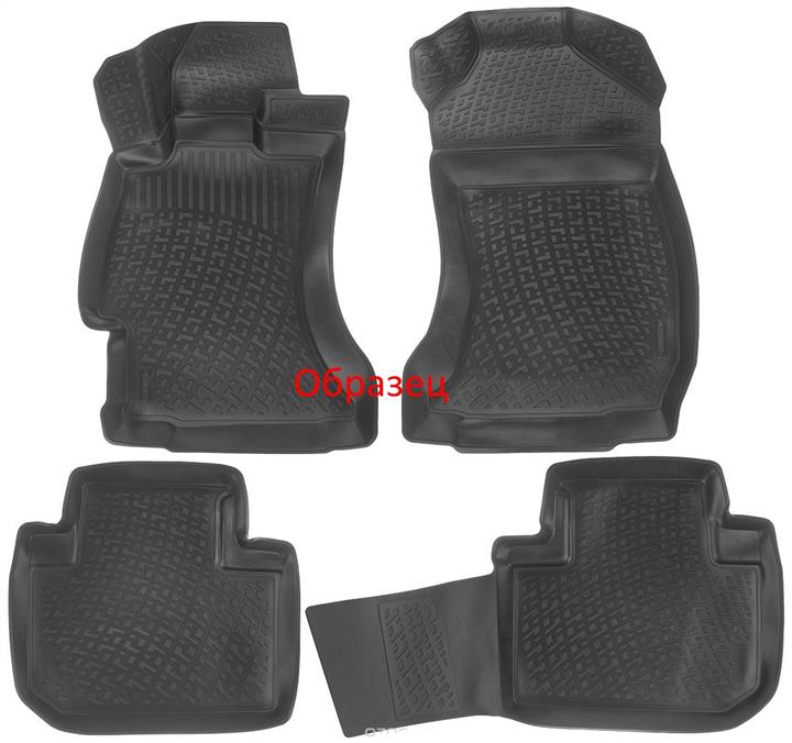 L.LOCKER 234050101 Interior mats L.LOCKER rubber black for Volvo S60 (2000-2009), 4 pc. 234050101