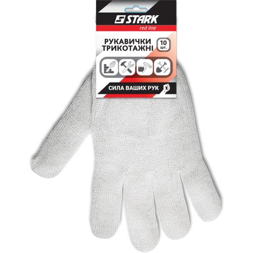 Stark 510083010 Gloves white 3 threads (10 pairs) 510083010
