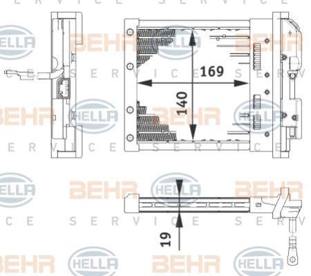 Behr-Hella 6ZT 351 080-221 Heat exchanger, interior heating 6ZT351080221