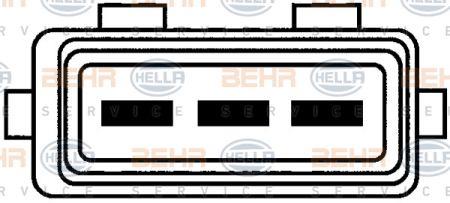 Behr-Hella 8EW 009 144-391 Hub, engine cooling fan wheel 8EW009144391