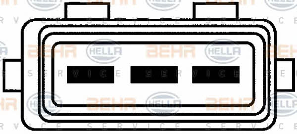 Hub, engine cooling fan wheel Behr-Hella 8EW 009 144-471