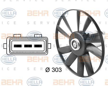 Behr-Hella 8EW 009 144-481 Hub, engine cooling fan wheel 8EW009144481