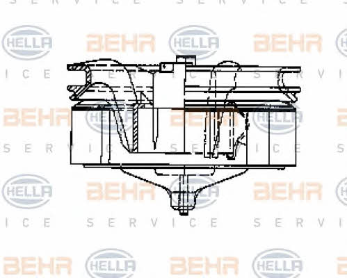 Behr-Hella 8EW 009 158-011 Fan assy - heater motor 8EW009158011