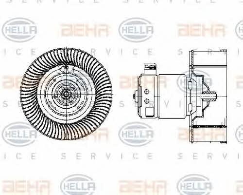 Fan assy - heater motor Behr-Hella 8EW 009 158-041