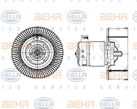 Behr-Hella 8EW 009 158-041 Fan assy - heater motor 8EW009158041