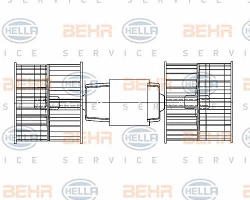 Behr-Hella 8EW 009 158-281 Fan assy - heater motor 8EW009158281