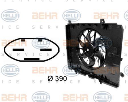 Behr-Hella 8EW 009 158-771 Hub, engine cooling fan wheel 8EW009158771