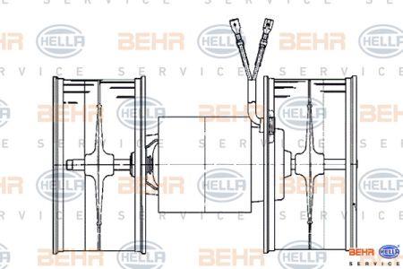 Behr-Hella 8EW 009 159-111 Fan assy - heater motor 8EW009159111