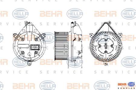 Fan assy - heater motor Behr-Hella 8EW 009 159-191