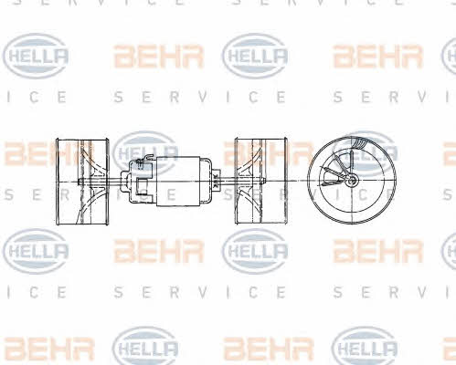 Behr-Hella 8EW 009 160-491 Fan assy - heater motor 8EW009160491