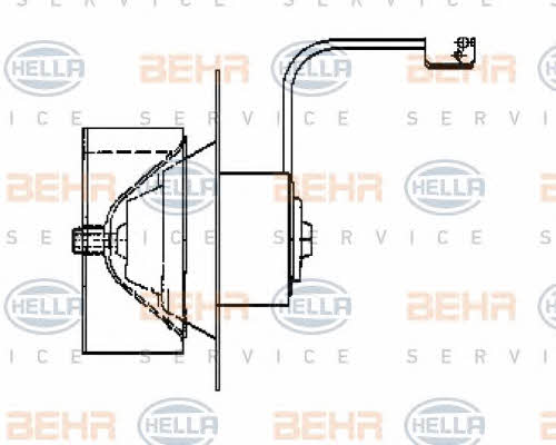 Behr-Hella 8EW 009 160-511 Fan assy - heater motor 8EW009160511