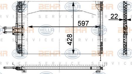 Behr-Hella 8FC 351 035-464 Cooler Module 8FC351035464