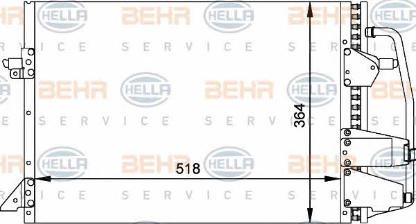 Behr-Hella 8FC 351 035-701 Cooler Module 8FC351035701