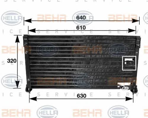 Behr-Hella 8FC 351 035-711 Cooler Module 8FC351035711