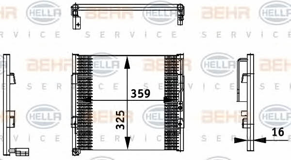 Behr-Hella 8FC 351 035-731 Cooler Module 8FC351035731