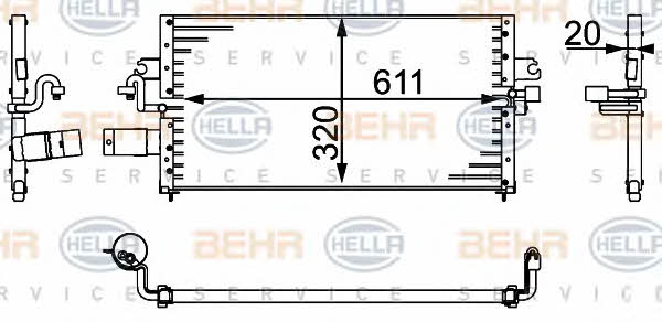 Behr-Hella 8FC 351 037-061 Cooler Module 8FC351037061