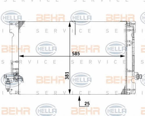 Behr-Hella 8FC 351 037-091 Cooler Module 8FC351037091